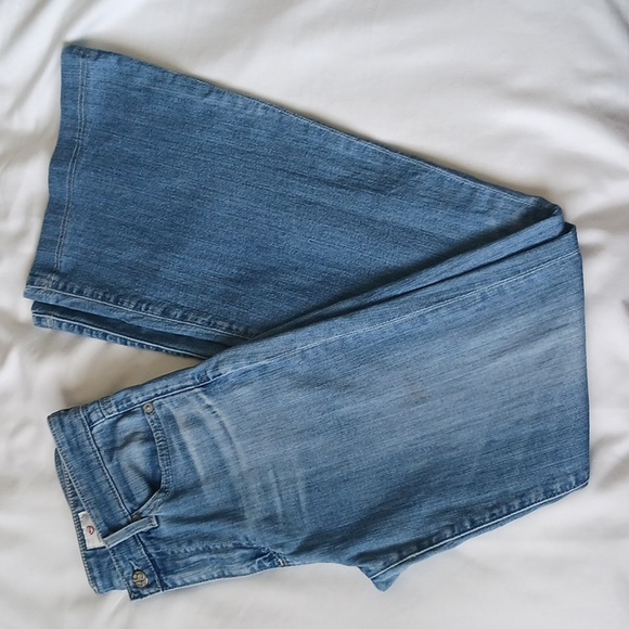 ❤️ AG The Janis High Rise Flare, Medium Light Wash, Stretch Denim Jeans, Size 27 - Picture 12 of 12